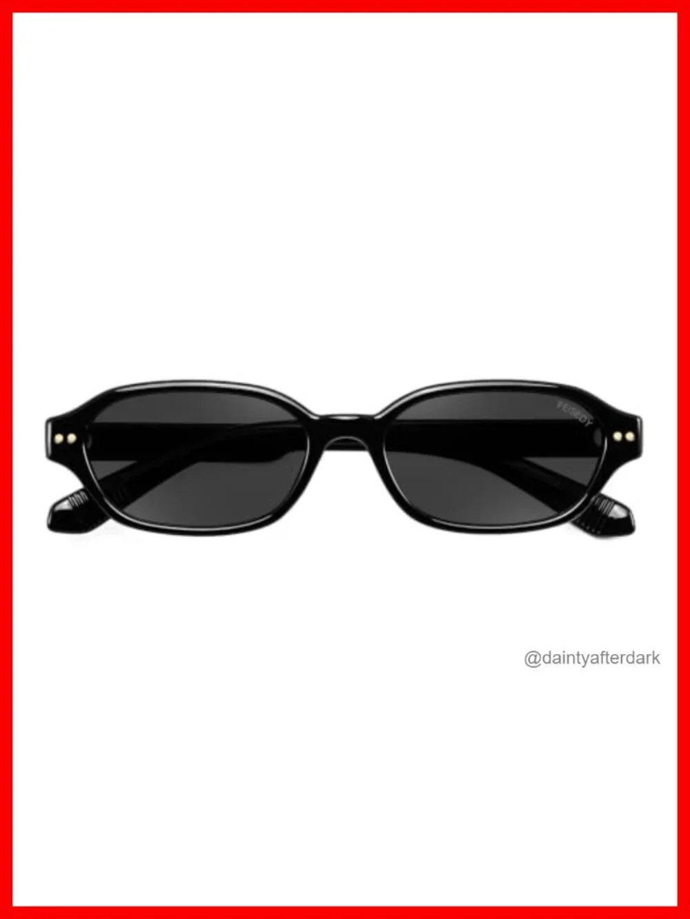 Retro Y2K Rectangular Polarized Sunglasses UV400 Protection for Small Faces